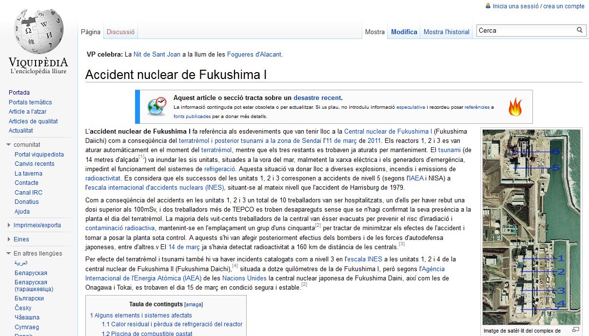 Accident nuclear de Fukushima | Recurso educativo 33858