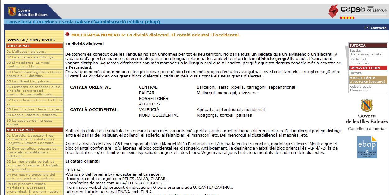 La divisió dialectal | Recurso educativo 33914