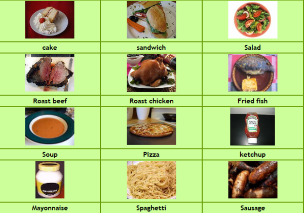 Food items | Recurso educativo 34564