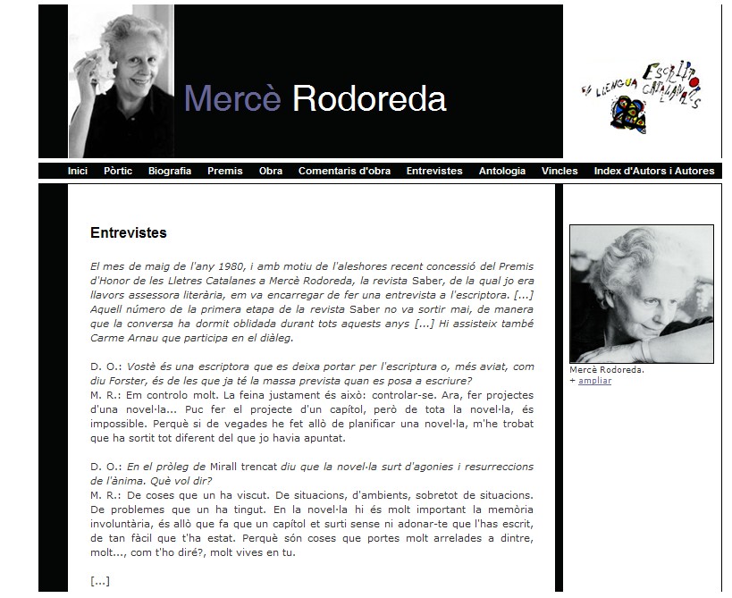 Entrevista a Mercè Rodoreda | Recurso educativo 34964