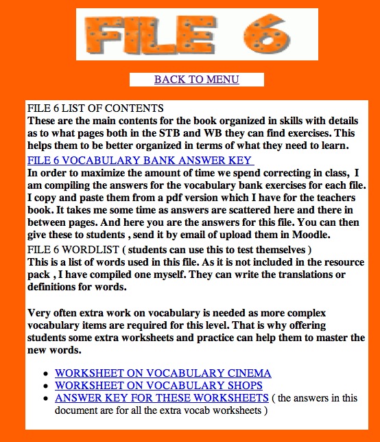 Lesson plan: New English File Intermediate Unit 6 | Recurso educativo 40088