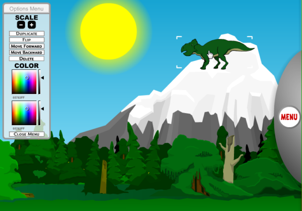 Create your own dinosaur scene | Recurso educativo 41291