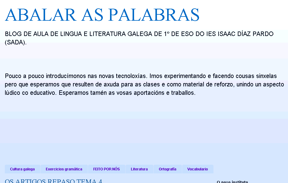 Abalar as palabras | Recurso educativo 41668