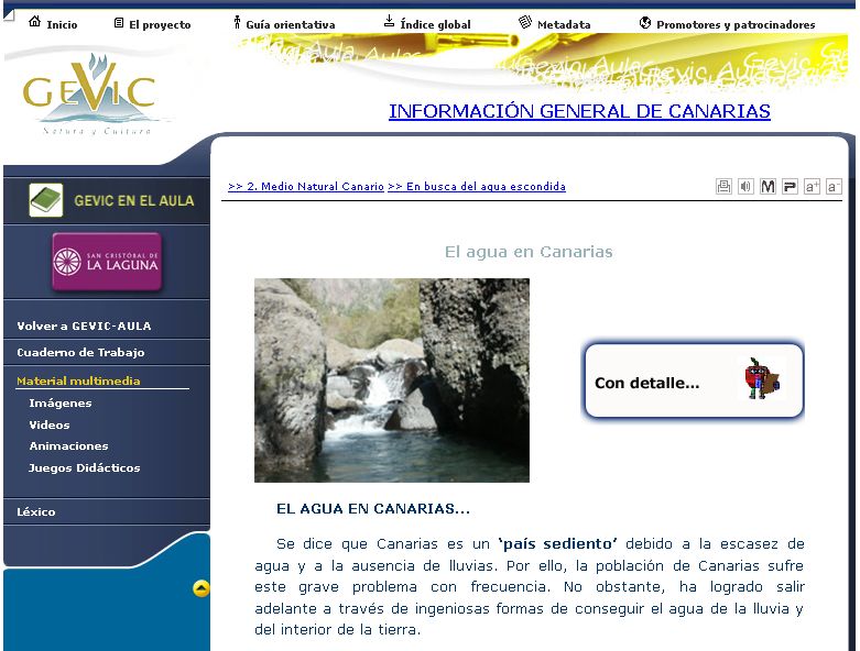 El agua en Canarias | Recurso educativo 44411