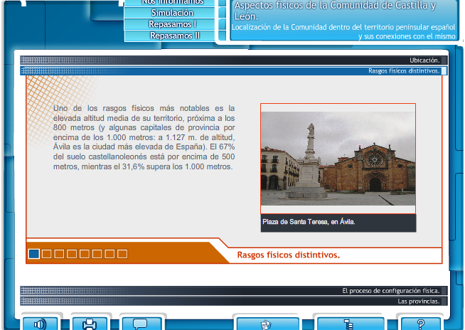 Aspectos físicos de la Comunidad de Castilla y León | Recurso educativo 46705