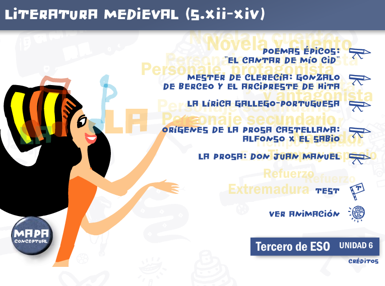 Literatura medieval (s. XII - XIV) | Recurso educativo 48159