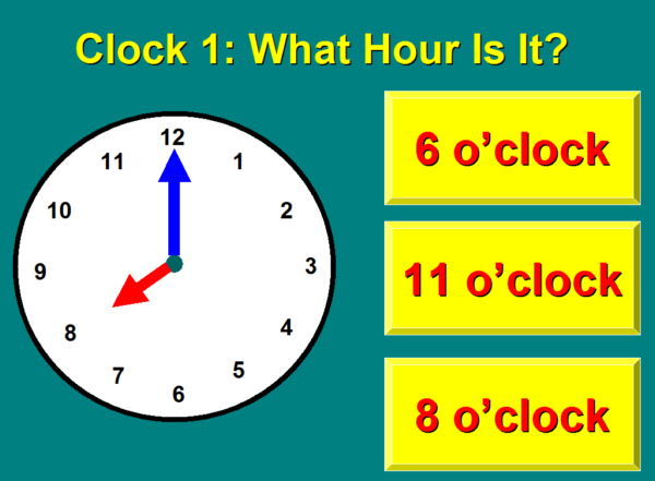 Telling the time | Recurso educativo 48287