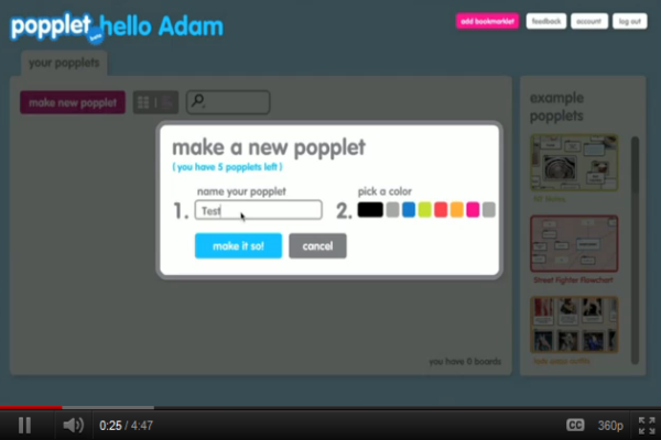 Popplet tutorial | Recurso educativo 48856