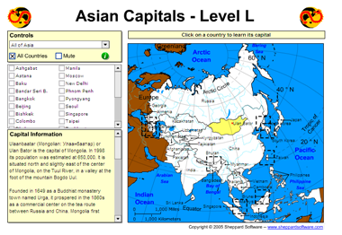 Asian capitals | Recurso educativo 49700