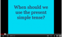 Video: Simple present lesson | Recurso educativo 61840