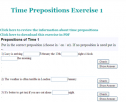 Time prepositions exercise | Recurso educativo 61938