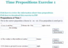 Time prepositions exercise | Recurso educativo 61938