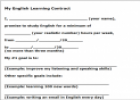 My English Learning Contract | Recurso educativo 14313