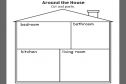 Around the house (worksheet) | Recurso educativo 18473