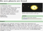 Six new planets are found | Recurso educativo 20158