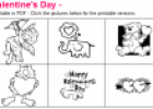 Valentine's day colouring pages | Recurso educativo 68420