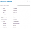 Synonyms: Matching | Recurso educativo 68763