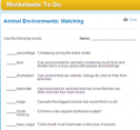 Animal environments: Matching | Recurso educativo 69916