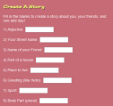 Game: Create a story | Recurso educativo 76483