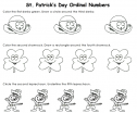 St. Patrick's day ordinal numbers | Recurso educativo 77080