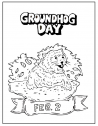 Groundhog day colouring page | Recurso educativo 77105