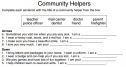 Community helpers | Recurso educativo 77689