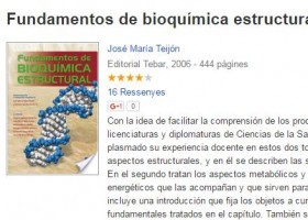 Fundamentos de bioquímica estructural ( José María Teijón, Ed. Tébar, 2006) | Recurso educativo 755508