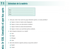 Estructura de la matèria | Recurso educativo 731555