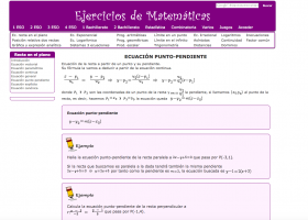 Equació punt-pendent de la recta | Recurso educativo 759889