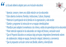 Perfil de un docente inclusivo. | Recurso educativo 764616