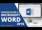 INTRODUCCIÓN A MICROSOFT WORD 2016 | Recurso educativo 7902401