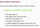 Useful academic expressions | Recurso educativo 34543