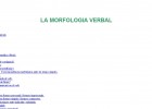 La morfologia verbal | Recurso educativo 35086