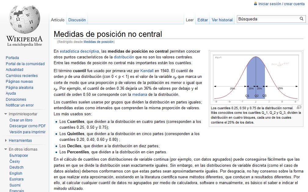 Medidas de posición no central | Recurso educativo 37570