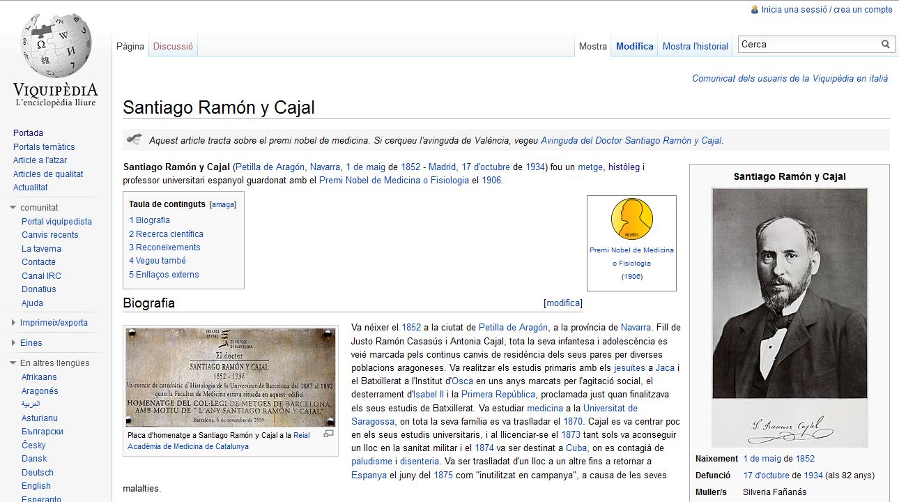 Santiago Ramón y Cajal | Recurso educativo 49557