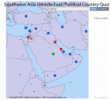 Political country quiz: Southwest Asia (Middle East) | Recurso educativo 58665