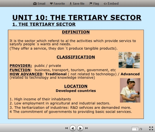 Tertiary sector | Recurso educativo 89923