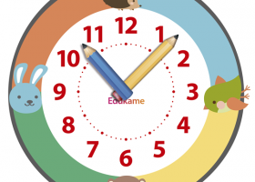 Un reloj infantil para aprender las horas | Recurso educativo 100605