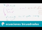 Ecuaciones bicuadradas (ejercicio 2) | Recurso educativo 109927