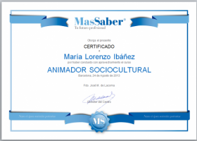 Curso de Animador sociocultural | MasSaber | Recurso educativo 114045