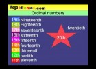 Los números en Inglés para Niños - Ordinal numbers 1 al 20 - Números | Recurso educativo 119172
